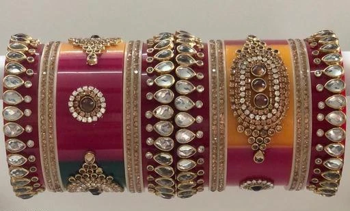 Checkout this latest Bracelet & Bangles
Product Name: *Feminine Unique Bracelet & Bangles*
Base Metal: Brass
Plating: Micro Plating
Stone Type: Kundan
Sizing: Non-Adjustable
Type: Chooda
Multipack: More Than 10
Sizes:2.6, 2.8, 2.10
Country of Origin: India
Easy Returns Available In Case Of Any Issue


Catalog Rating: ★4.2 (69)

Catalog Name: Elite Beautiful Bracelet & Bangles
CatalogID_10377233
C77-SC1094
Code: 064-42846774-777