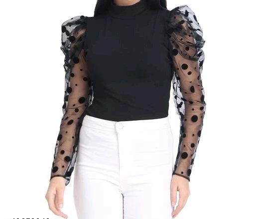 Checkout this latest Tops & Tunics
Product Name: *Pretty Glamorous Women Tops & Tunics*
Fabric: Lycra
Sleeve Length: Long Sleeves
Pattern: Solid
Multipack: 1
Sizes:
XS (Bust Size: 34 in, Length Size: 24 in) 
S (Bust Size: 36 in, Length Size: 24 in) 
M (Bust Size: 38 in, Length Size: 24 in) 
L (Bust Size: 40 in, Length Size: 24 in) 
XL (Bust Size: 42 in, Length Size: 24 in) 
XXL
Country of Origin: India
Easy Returns Available In Case Of Any Issue


SKU: MG 1207 BLACK VELVET TOP
Supplier Name: M G PATEL

Code: 752-42973243-999

Catalog Name: Trendy Feminine Women Tops & Tunics
CatalogID_10414152
M04-C07-SC1020