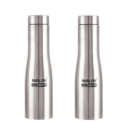 Checkout this latest Water Bottles_500-1000
Product Name: *NIRLON ECO Friendly Stainless Steel Water Bottle Pack of 02 1000 ML*
Material: Stainless Steel
Type: Fridge
Product Breadth: 10 Cm
Product Height: 28.5 Cm
Product Length: 10 Cm
Pack Of: Pack Of 2
Nirlon water bottle is made of high quality stainless steel. Food-grade stainless steel is used in the food, brewing and wine-making industries so it does not rust, corrode, retain or impart a taste.No matter how many times you refill it, and no matter what you put into it, this bottle will keep your drink fresh, crisp and clean tasting.
Country of Origin: India
Easy Returns Available In Case Of Any Issue


SKU: 1587425149_4
Supplier Name: NIRLON METAL(INDIA) PVT LTD

Code: 973-43193391-499

Catalog Name: Nirlon Water Bottles
CatalogID_10480037
M08-C23-SC2252