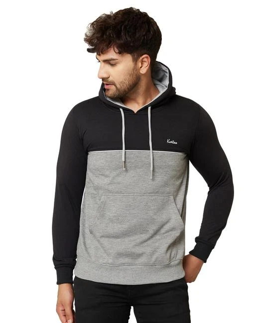 Checkout this latest Sweatshirts
Product Name: *Kvetoo Winter Wear Casual Fleece Hood Sweatshirts For Men's*
Fabric: Cotton Blend
Sleeve Length: Long Sleeves
Pattern: Self-Design
Net Quantity (N): 1
Sizes:
M (Chest Size: 19 in, Length Size: 27 in) 
L (Chest Size: 20 in, Length Size: 28 in) 
Stay in style during the chilly days of Winter by wearing this fullsleeves Sweater for men from the house of Kvetoo. Its finest acrylic blend fabric affirms sheer comfort all day long, keeps you warm yet gives you a stylish & elegant look. Featuring regular fit, this sweater is a class apart from others. You can pair this sweater with faded denims, leather shoes or sneakers to complete your look.
Country of Origin: India
Easy Returns Available In Case Of Any Issue


SKU: SWT-PP-1009-Black-D-grey-
Supplier Name: Ashoka Enterprises

Code: 454-43199539-868

Catalog Name: Trendy Graceful Men Sweatshirts
CatalogID_10481943
M06-C14-SC1207
