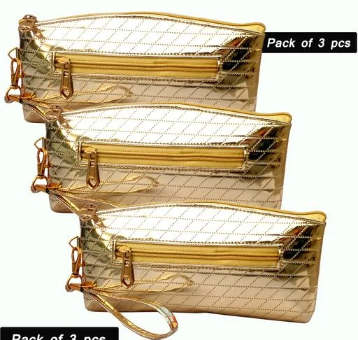 Checkout this latest Clutches (1000-1500)
Product Name: *Casual Trendy Women Clutches*
Material: PU
No. of Compartments: 1
Pattern: Solid
Multipack: 3
Sizes: 
Free Size (Length Size: 10 in, Width Size: 4 in) 
clutch gurl clutch ladies clutch clutch for women women clutch
Country of Origin: India
Easy Returns Available In Case Of Any Issue


SKU: CLUTCH-GOLDEN-3PCS
Supplier Name: SI ENTERPRISES

Code: 543-43374121-999

Catalog Name: Casual Trendy Women Clutches
CatalogID_10533309
M09-C27-SC5070