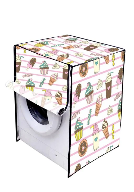Checkout this latest Washing Maching Cover
Product Name: *Vivid Home Fully Automatic Washing Machine Cover Front Load 7 kg (25 x 23.5 x 33 Inches)*
Material: PVC
Type: Washing Machine Front Load Cover
Pattern: Printed
Product Breadth: 23 Inch
Product Length: 25 Inch
Product Height: 33 Inch
Net Quantity (N): 1
Upto 7 kg to 8 kg (washing machine cover front load size 25