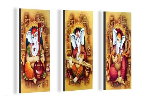 Fcity In Saf Ganesha Mm Mdf Framed Set Of Digital Reprint Inch