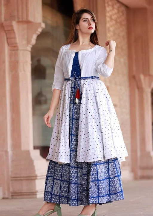 Checkout this latest Kurtis
Product Name: *Women Rayon printed Blue Kurti With jacket*
Fabric: Rayon
Pattern: Printed
Combo of: Single
Sizes:
S, M (Bust Size: 38 in, Size Length: 50 in) 
L (Bust Size: 40 in, Size Length: 50 in) 
XL (Bust Size: 42 in, Size Length: 50 in) 
XXL (Bust Size: 44 in, Size Length: 50 in) 
XXXL
it has stylish Rayon printed blue Kurti with jacket
Country of Origin: India
Easy Returns Available In Case Of Any Issue


SKU: GC-22-Blue With jacket
Supplier Name: Garment Creations

Code: 333-43481952-999

Catalog Name: Kashvi Petite Kurtis
CatalogID_10564705
M03-C03-SC1001