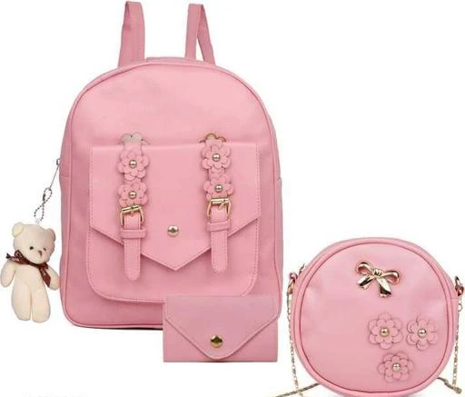 Checkout this latest Backpacks
Product Name: *Gorgeous Versatile Women Backpacks*
Material: PU
No. of Compartments: 4
Pattern: Solid
Multipack: 3
Sizes:
Free Size (Length Size: 13.5 in, Width Size: 10.5 in) 
Country of Origin: India
Easy Returns Available In Case Of Any Issue


Catalog Rating: ★3.9 (653)

Catalog Name: Ravishing Versatile Women Backpacks
CatalogID_10581478
C73-SC1074
Code: 693-43539402-995