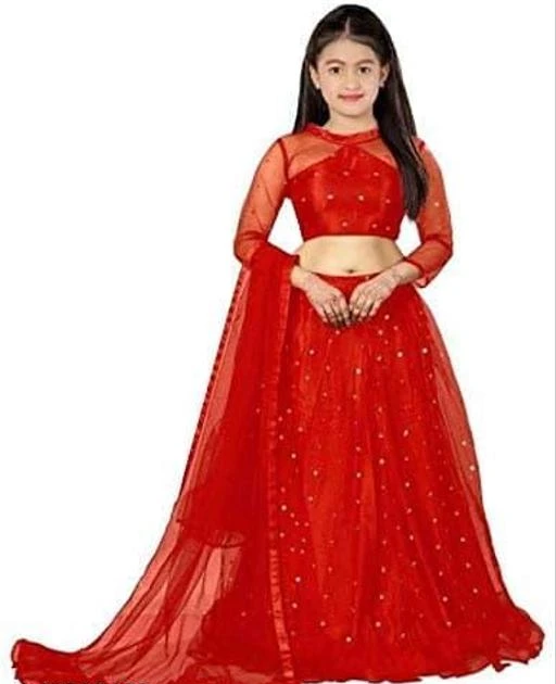 Checkout this latest Lehanga Cholis
Product Name: *Flawsome Comfy Kids Girls Lehanga Cholis*
Top Fabric: Net
Lehenga Fabric: Net
Dupatta Fabric: Net
Sleeve Length: Three-Quarter Sleeves
Top Pattern: Solid
Lehenga Pattern: Embroidered
Dupatta Pattern: solid
Stitch Type: Semi-Stitched
Sizes: 
6-7 Years (Lehenga Waist Size: 30 in, Lehenga Length Size: 32 in, Duppatta Length Size: 2 in) 
7-8 Years, 8-9 Years, 9-10 Years, 10-11 Years, 11-12 Years, 12-13 Years, 13-14 Years
Ethnic Desgine with full SEQUNES Jari Work on whole LENGHA CHHOLI  unique Creation, sleeves Atteched In Side AND BLOUSE UNTICH
Country of Origin: India
Easy Returns Available In Case Of Any Issue


SKU: KIDS BUTTI RED_25
Supplier Name: Nyalkaran181976

Code: 873-43565488-999

Catalog Name: Agile Comfy Kids Girls Lehanga Cholis
CatalogID_10588353
M10-C32-SC1137