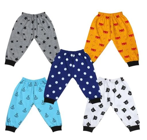 Checkout this latest Trackpants & Joggers
Product Name: *Jack's Star Kids Soft Cotton Track Pants Lowers Pajama For Baby Infants Boys & Girls With Bottom Ribs (Pack Of 5)*
Fabric: Cotton
Pattern: Printed
Net Quantity (N): 5
Jack's Star Kids Soft Cotton Track Pants Lowers Pajama For Kids Infants Boys & Girls With Bottom Ribs (Pack Of 5) 
Sizes: 
6-12 Months (Length Size: 15 in) 
12-18 Months (Length Size: 16 in) 
18-24 Months (Length Size: 18 in) 
2-3 Years (Length Size: 19 in) 
3-4 Years (Length Size: 22 in) 
Country of Origin: India
Easy Returns Available In Case Of Any Issue


SKU: JacksStar_016
Supplier Name: JACK'S STAR

Code: 245-43676243-9941

Catalog Name: Jack's Star Kids Cotton Track Pants Lowers Pajama For Boys & Girls.
CatalogID_10619580
M10-C32-SC1186