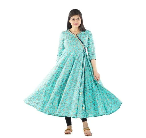 Checkout this latest Kurtis
Product Name: *Women Rayon Floral Printed Angrakha Long Kurti*
Fabric: Rayon
Sleeve Length: Three-Quarter Sleeves
Pattern: Printed
Combo of: Single
Sizes:
M (Bust Size: 38 in, Size Length: 44 in) 
L (Bust Size: 40 in, Size Length: 44 in) 
XL (Bust Size: 42 in, Size Length: 44 in) 
XXL (Bust Size: 44 in, Size Length: 44 in) 
XXXL (Bust Size: 46 in, Size Length: 44 in) 
4XL, 5XL
Vanshika Creation Prsents Beautiful Brown Color stylish Golden Printed Long Anarkali kurta.This Anarkali kurta Is Light in Weight and Perfect for Daily Wear. Best Use For Special Occasion And Office Wear Collections. Designed With Absolute Perfection, This Kurti Is Soft Against The Skin And Will Keep You At Ease. Team It With Modern Accessories And Stunning Flats To Create A Contrasting Effect. Color & combination of this Anarkali kurti is so classy. It is a must have dress for any women & girl.
Country of Origin: India
Easy Returns Available In Case Of Any Issue


SKU: VCK1021-Skyblue
Supplier Name: Vanshika NX

Code: 466-43710793-9931

Catalog Name: Aakarsha Refined Kurtis
CatalogID_10629383
M03-C03-SC1001