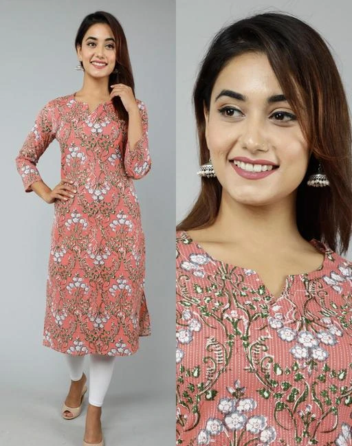 Fcity In Pure Cotton Printed Kurta For Women For Daily Wear Jivika