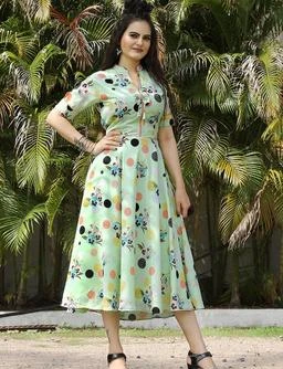 dresses for women girls dress womens stylish indo western latest design  flared skater kurtis casual party