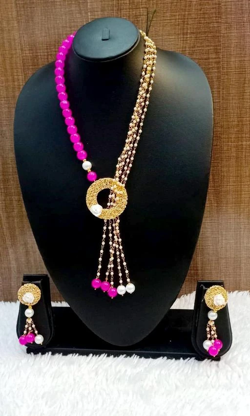  Oh Stone Grand Moti Rani Haar Necklace Set For Women