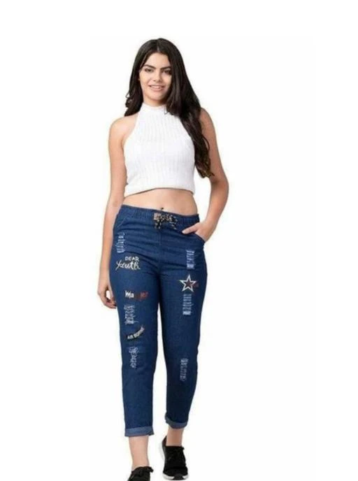 Checkout this latest Jeans
Product Name: *Trendy Latest Women Women jeans*
Fabric: Denim
Surface Styling: Tie-Ups
Multipack: 1
Sizes:
28 (Waist Size: 20 in, Length Size: 23 in) 
30 (Waist Size: 20 in, Length Size: 26 in) 
Country of Origin: India
Easy Returns Available In Case Of Any Issue


Catalog Rating: ★3.3 (29)

Catalog Name: Trendy Latest Women Women jeans
CatalogID_10682620
C79-SC1032
Code: 042-43900610-0052