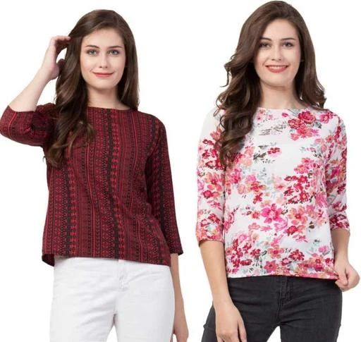Checkout this latest Tops & Tunics
Product Name: *Comfy Partywear Women Tops & Tunics*
Fabric: Crepe
Sleeve Length: Three-Quarter Sleeves
Pattern: Printed
Net Quantity (N): 2
Sizes:
S, M, L, XL
Party wear, Beautiful tops &tunics, womens top, tops for womens, tops, ladies top, Latest tops, tops for girls, top for women, woman tops, top for woman, stylish top, womens tunic top and tunic, womens top under 150, women top under 150, womens top under 200, womens top combo set, womens top como, top combo, Casual tops, crepe top, top for jeans, new design, top of the day, womenex, womenex tops, 3/4 sleeves top, sasti top, 
Country of Origin: India
Easy Returns Available In Case Of Any Issue


SKU: WMX-12-20
Supplier Name: 
