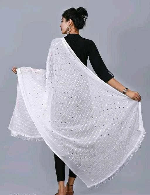 Checkout this latest Dupattas
Product Name: *Sekmany Nazmeen Sicons Fancy Dupatta For Daily, Party, Wedding, Traditional Wear For Women And Girls in Net Fabric, Fancy Dupatta with Mirror work ( White )*
Fabric: Chiffon
Pattern: Embellished
Net Quantity (N): 1
Sizes:Free Size (Length Size: 2.15 m) 
nazmin fancy party wear dupatta for women or girl(pary-festival-function) 
Country of Origin: India
Easy Returns Available In Case Of Any Issue


SKU: nazmin sicons white
Supplier Name: Sekmany

Code: 722-44197002-053

Catalog Name: Alluring Fancy Women Dupattas
CatalogID_10769541
M03-C06-SC1006