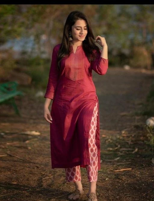 Checkout this latest Kurta Sets
Product Name: *Aagyeyi Refined Women Kurta Sets*
Kurta Fabric: Rayon
Bottomwear Fabric: Rayon
Fabric: No Dupatta
Sleeve Length: Three-Quarter Sleeves
Set Type: Kurta With Bottomwear
Bottom Type: Pants
Pattern: Solid
Multipack: Single
Sizes:
M (Bust Size: 40 in, Shoulder Size: 14 in, Kurta Waist Size: 38 in, Kurta Hip Size: 44 in, Kurta Length Size: 38 in, Bottom Waist Size: 38 in, Bottom Hip Size: 44 in, Bottom Length Size: 39 in) 
L (Bust Size: 42 in, Shoulder Size: 14.5 in, Kurta Waist Size: 40 in, Kurta Hip Size: 46 in, Kurta Length Size: 38 in, Bottom Waist Size: 40 in, Bottom Hip Size: 46 in, Bottom Length Size: 39 in) 
XL (Bust Size: 44 in, Shoulder Size: 15 in, Kurta Waist Size: 42 in, Kurta Hip Size: 48 in, Kurta Length Size: 38 in, Bottom Waist Size: 42 in, Bottom Hip Size: 48 in, Bottom Length Size: 39 in) 
XXL (Bust Size: 46 in, Shoulder Size: 15.5 in, Kurta Waist Size: 36 in, Kurta Hip Size: 50 in, Kurta Length Size: 38 in, Bottom Waist Size: 44 in, Bottom Hip Size: 50 in, Bottom Length Size: 39 in) 
Country of Origin: India
Easy Returns Available In Case Of Any Issue


SKU: RS**723MAR
Supplier Name: Kedar Garments

Code: 894-44315657-9971

Catalog Name: Aagyeyi Refined Women Kurta Sets
CatalogID_10803702
M03-C04-SC1003