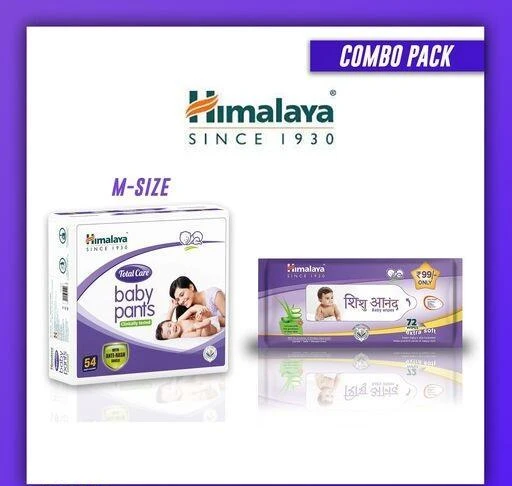 Checkout this latest Baby Daipers
Product Name: *HIMALAYA Total Care Baby Pants New Born 54 Count - New Born  (M 54 Pieces), AND HIMALAYA Shishu Anand Baby Wipes 72 (PACK OF 2)*
Product Name: HIMALAYA Total Care Baby Pants New Born 54 Count - New Born  (M 54 Pieces), AND HIMALAYA Shishu Anand Baby Wipes 72 (PACK OF 2)
Brand Name: A & Y
Size: M
Multipack: 2
Country of Origin: India
Easy Returns Available In Case Of Any Issue


SKU: H2BDW-54M_SW_01
Supplier Name: order_online

Code: 057-44318318-999

Catalog Name: valid Fancy Baby Daipers
CatalogID_10804504
M07-C46-SC2019
