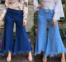 Rich Look Joggers Fit Women Denim Classy Jeans Combo for Casual wear. (Pack  of 2 Pieces)