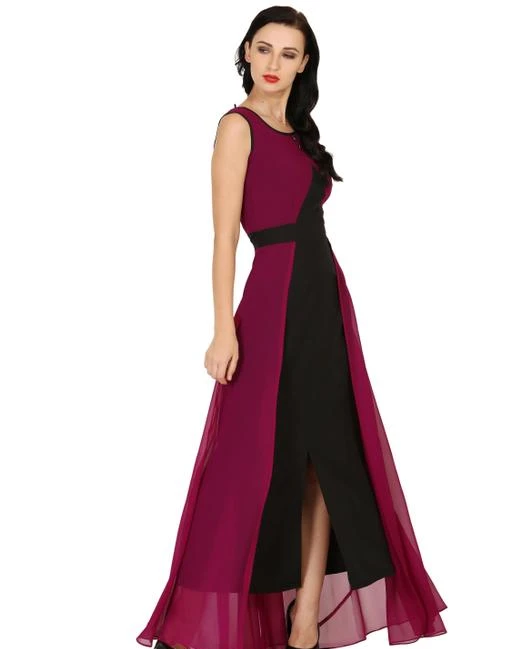 Buy Checkout This Latest Gowns Product Name Raas Women S Georgette Crepe Flared Maxi Gown Dress For Rs1081 Cod And Easy Return Available