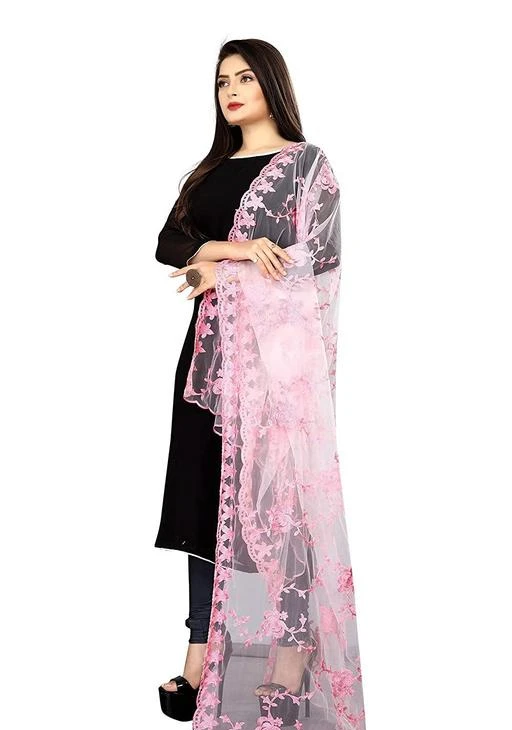 Checkout this latest Dupattas
Product Name: *Women's Embroidered Trendy Designer Aari Work Net Baby Pink Dupatta Girls*
Fabric: Net
Pattern: Embroidered
Net Quantity (N): 1
Sizes:Free Size (Length Size: 2.25 m) 
?Trendy Designer Dupatta for women : Beautiful Embroidered Aari Work Dupatta With Four Side Perfect Finishing Cutwork on Edge & Elegant Quality Net Dupatta Rich Look Party Wear gorgeous grace!!! This Designer net creation will definitely give your feminine charm a hint of subdued elegance. ?Material Composition Dupatta :  Heavy Butterfly Sparkel Net cuteork Border Cotton Embroidery on chunri. ?Add a touch of elegance to your wardrobe with this exquisite piece of designer Dupatta from the house of RR Fashion. Swathed with a cheerful pattern, this piece speaks volume., Its pairing With Any Of your favourite piece of clothing & Can be pair with Any colour Of long kurti and you are Look to Good ! The Four Side cutwork on EDGE makes this dupatta simply irresistible!. ?It will pair beautifully with different salwar sharara and kurtis exalting lavish elegance and rich look party wear. ?Dupatta Length :  2.25 meter X 1 meter | Care Instructions :  Hand Wash & Dry Clean only. 
Country of Origin: India
Easy Returns Available In Case Of Any Issue


SKU: DU-33-Babypink 
Supplier Name: R R Fashion

Code: 842-44842724-996

Catalog Name: Alluring Trendy Women Dupattas
CatalogID_10947426
M03-C06-SC1006