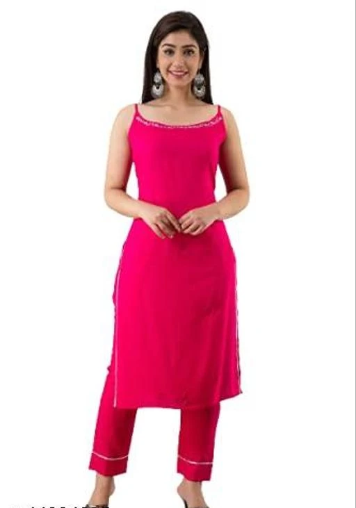 Checkout this latest Kurta Sets
Product Name: *Charvi Drishya Women Kurta Sets*
Kurta Fabric: Rayon
Bottomwear Fabric: Rayon
Fabric: Rayon
Sleeve Length: Sleeveless
Set Type: Kurta With Bottomwear
Bottom Type: Pants
Pattern: Solid
Net Quantity (N): Single
Sizes:
S, M, L, XL
Country of Origin: India
Easy Returns Available In Case Of Any Issue


SKU: PINK_TEC
Supplier Name: SHAHID FEBRICATION

Code: 724-44894825-9921

Catalog Name: Charvi Voguish Women Kurta Sets
CatalogID_10960451
M03-C04-SC1003