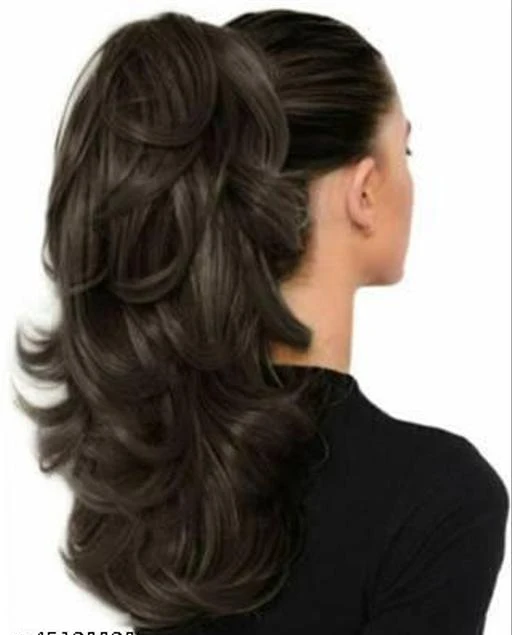  - Attractive Brown Hair Pony Tail / Advanced Unique Hair Extensions
