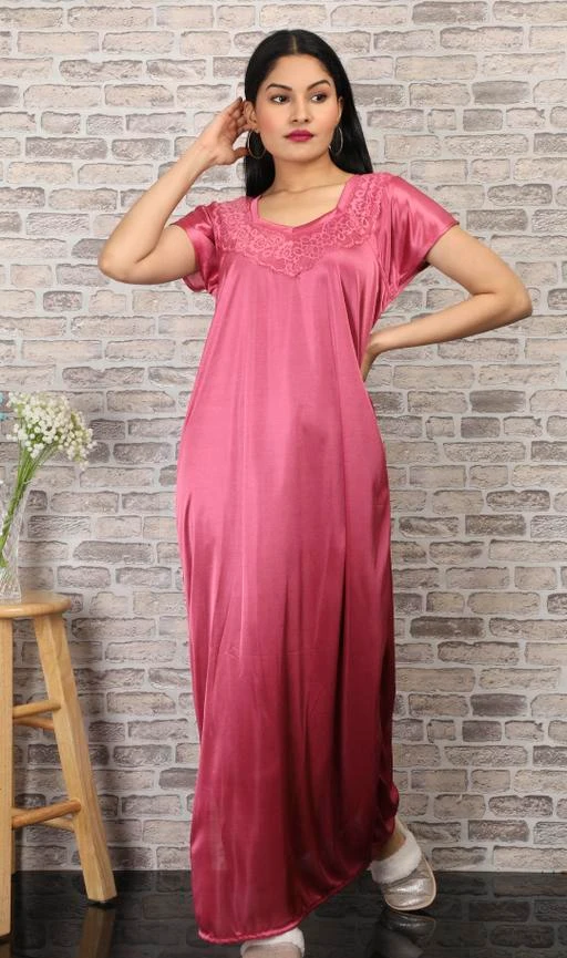 Checkout this latest Nightdress
Product Name: *Comfy Women's Satin Nightdress*
Fabric: Satin
Sleeves: Short Sleeves Are Included
Size: Up To 32 in To 36 in ( Free Size)
Length: Up To 55 in
Type: Stitched
Description: It Has 1 Piece Of Women's Nightdress
Pattern: Solid
Easy Returns Available In Case Of Any Issue


Catalog Rating: ★3.6 (25)

Catalog Name: Trendy Women's Satin Nightdress Vol 2
CatalogID_655205
C76-SC1044
Code: 073-4530068-7611