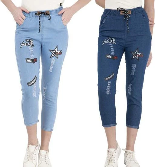 Checkout this latest Jeans
Product Name: *Pretty Feminine Women Jeans*
Fabric: Denim
Surface Styling: Cut Out
Multipack: 2
Sizes:
24 (Waist Size: 24 in, Length Size: 36 in) 
26 (Waist Size: 26 in, Length Size: 36 in) 
28 (Waist Size: 28 in, Length Size: 36 in) 
30 (Waist Size: 30 in, Length Size: 36 in) 
32
Country of Origin: India
Easy Returns Available In Case Of Any Issue


Catalog Rating: ★4.1 (15)

Catalog Name: Pretty Graceful Women Jeans
CatalogID_11080269
C79-SC1032
Code: 223-45309534-993