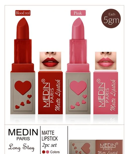 Checkout this latest Lipsticks
Product Name: *Medin Paris Copper Body Matte Me Lipstick Combo*
Product Name: Medin Paris Copper Body Matte Me Lipstick Combo
Brand Name: Medin Paris
Finish: Matte
Color: Combo Of Different Color
Type: Stick
Net Quantity (N): 2
Easy Returns Available In Case Of Any Issue


SKU: Medin Dil matte lip (2) 47 48 bloodred pink
Supplier Name: Femina Beuty

Code: 752-4533956-426

Catalog Name: Medin Paris Copper Body Matte Me Lipstick Combo Vol 1
CatalogID_655586
M07-C20-SC2005