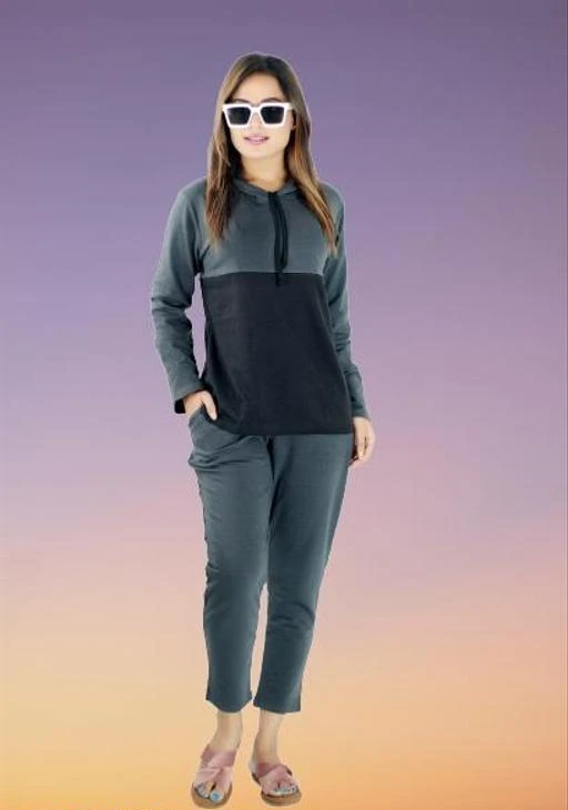 Checkout this latest Nightsuits
Product Name: *Aradhya Attractive Women Nightsuits*
Top Fabric: Cotton Blend
Bottom Fabric: Cotton Blend
Top Type: Regular Top
Bottom Type: Pyjamas
Sleeve Length: Long Sleeves
Pattern: Colorblocked
Net Quantity (N): 1
Sizes:
S (Top Bust Size: 26 in, Top Length Size: 24 in, Bottom Waist Size: 26 in, Bottom Length Size: 38 in) 
M (Top Bust Size: 27 in, Top Length Size: 25 in, Bottom Waist Size: 28 in, Bottom Length Size: 39 in) 
L (Top Bust Size: 28 in, Top Length Size: 26 in, Bottom Waist Size: 30 in, Bottom Length Size: 40 in) 
XL (Top Bust Size: 29 in, Top Length Size: 27 in, Bottom Waist Size: 32 in, Bottom Length Size: 41 in) 
Regular Comfort Fit Full Sleeves Round Neck Winter Night Suit Fleece Printed Top and Pyjama Set -(Pack of 1)
Country of Origin: India
Easy Returns Available In Case Of Any Issue


SKU: PG708-GREY-New
Supplier Name: Parim

Code: 947-45359588-9921

Catalog Name: Eva Attractive Women Nightsuits
CatalogID_11096048
M04-C10-SC1045