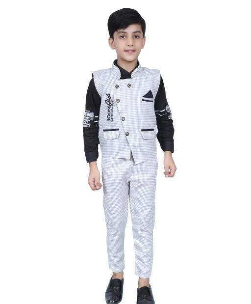 Checkout this latest Clothing Set
Product Name: *Princess Stylus Boys Top & Bottom Sets*
Top Fabric: Cotton
Bottom Fabric: Cotton Blend
Sleeve Length: Long Sleeves
Top Pattern: Checked
Bottom Pattern: Checked
Add-Ons: Jacket
Sizes:
2-3 Years (Top Chest Size: 23 in, Top Length Size: 15 in, Bottom Waist Size: 7.5 in, Bottom Length Size: 21 in) 
Country of Origin: India
Easy Returns Available In Case Of Any Issue


SKU: PRB-743
Supplier Name: Yash Global Industries-

Code: 193-45366199-996

Catalog Name: Cute Stylus Boys Top & Bottom Sets
CatalogID_11098428
M10-C32-SC1182