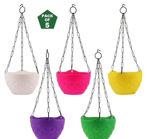 Checkout this latest Planter_500-1000
Product Name: *Plastic Hanging Pot with Chain 5 Pieces*
Material: Plastic
Shape: Circular
Type: Hanging
Product Breadth: 10 Cm
Product Height: 10 Cm
Product Length: 10 Cm
Pack Of: Multipack
Country of Origin: India
Easy Returns Available In Case Of Any Issue


SKU: 197
Supplier Name: A-S ENTERPRISES

Code: 823-45483909-997

Catalog Name: Graceful Planter
CatalogID_11133352
M08-C26-SC2450