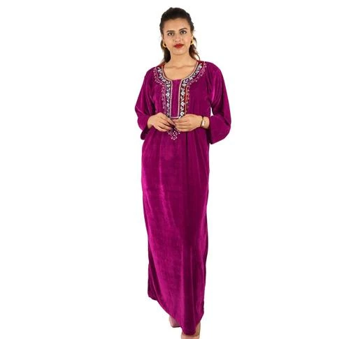 Checkout this latest Nightdress
Product Name: *Inaaya Stylish Women Nightdresses*
Fabric: Velvet
Sleeve Length: Three-Quarter Sleeves
Pattern: Embroidered
Multipack: 1
Sizes:
Free Size
Country of Origin: India
Easy Returns Available In Case Of Any Issue


SKU: mZlTYDhl
Supplier Name: Dikshant Trading Company

Code: 205-45823986-999

Catalog Name: Inaaya Stylish Women Nightdresses
CatalogID_11240200
M04-C10-SC1044