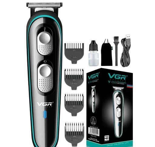 Checkout this latest Trimmers
Product Name: *VGR V-055 Professional Rechargeable Cordless Beard Hair Trimmer*
Product Name: VGR V-055 Professional Rechargeable Cordless Beard Hair Trimmer
Material: Plastic
Net Quantity (N): 1
Color: Black
Type: Cord
Cord Length: 1 Mtr
Rechargeable: Yes
Clip Size: 12 mm
Ideal For: Men
Useable While Charging: Yes
Adjustable Trimming Range: 12 mm
The hair Trimmer uses high quality stainless steel blade for a more efficient, precise, smooth cut. The special blade suitable for all hair types. By use of the 3 adjustable cutting guide comb provided, you can adjust the length of the trim up to a maximum 3mm with guide combs. Precision Lengths Adjustments Combs: 1/2/3mm hairstyles and lengths. USB charging cable: The hair clipper is completely handy to carry and can be charged anywhere with the power bank or adapters (5V=1A), or computer. Lithium Battery: The powerful lithium 500mAh battery allows 120 minutes of wireless cutting with a charging time of only 1.5 hours. The LED light shows the power status. Plug and play dual-use: support plug and play, no need to worry about forgetting to charge. Plug in the power to cut your hair easily.
Sizes: 
Free Size (Length Size: 17 cm, Width Size: 4 cm) 
Country of Origin: China
Easy Returns Available In Case Of Any Issue


SKU: VGR V-055
Supplier Name: TSI

Code: 045-46006621-5942

Catalog Name: VGR Trimmers
CatalogID_11294830
M05-C13-SC1373