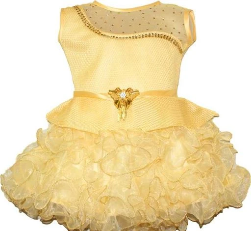 Checkout this latest Frocks & Dresses
Product Name: *Girls Gold Cotton Frocks & Dresses Pack Of 1*
Fabric: Cotton
Sleeve Length: Sleeveless
Pattern: Embellished
Net Quantity (N): Single
Sizes:
0-6 Months (Bust Size: 15 in, Length Size: 18 in) 
3-6 Months (Bust Size: 14 in, Length Size: 18 in) 
6-9 Months (Bust Size: 15 in, Length Size: 18 in) 
6-12 Months (Bust Size: 15 in, Length Size: 19 in) 
9-12 Months (Bust Size: 15.5 in, Length Size: 19 in) 
0-1 Years (Bust Size: 16 in, Length Size: 18 in) 
RADHEY SHYAM focus on product quality, fabric and fitting, baby girls dress, your baby girl look beautiful in this dress festive, party, ceremony, special occasion, wedding, diwali, Navratri, dussehra, marriages, pooja, birthday gift, christmas, onam, ganesha etc Crafted from soft net which ensures comfort for all day long. Zip closure, easy dressing Sizes availaible for under 1 year baby girl , Sleeveless, 100% Brand New And High Quality ms brothers focus on product qwality. the product fabric is soft silky and comfortable for your child.
Country of Origin: India
Easy Returns Available In Case Of Any Issue


SKU: jhulekha gold 
Supplier Name: MS CREATIONS

Code: 672-46201685-999

Catalog Name: Modern Stylish Girls Frocks & Dresses
CatalogID_11353018
M10-C32-SC1141