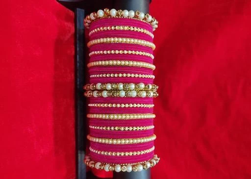 Checkout this latest Bracelet & Bangles
Product Name: *Twinkling Fusion Bracelet & Bangles*
Base Metal: Brass
Plating: Gold Plated
Stone Type: Cubic Zirconia/American Diamond
Sizing: Non-Adjustable
Type: Bangle Set
Multipack: More Than 10
Sizes:2.4, 2.6, 2.8
Country of Origin: India
Easy Returns Available In Case Of Any Issue


Catalog Rating: ★4 (79)

Catalog Name: Feminine Fancy Bracelet & Bangles
CatalogID_11368442
C77-SC1094
Code: 035-46249659-9931