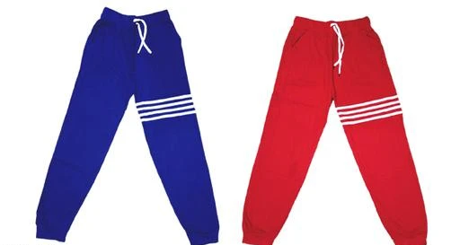 Cotton Track Pants for Kids Boys Pack of 2