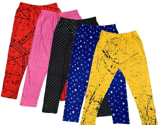 Buy IndiWeaves Girls Cotton Printed Regular Fit Capri 3/4th Pants