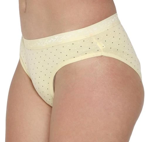 Women Hipster Multicolor Cotton Blend Panty (Pack of 3)