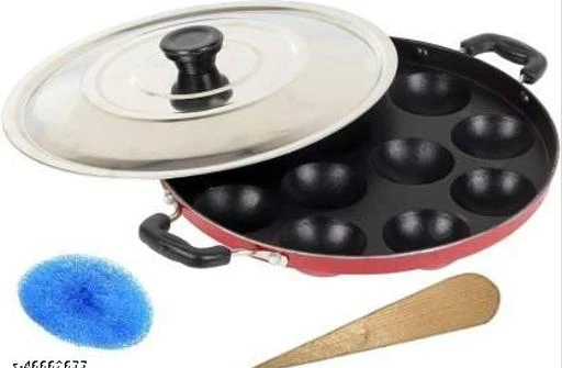 Checkout this latest Appam Maker_500-1000
Product Name: *Classic Appam Maker*
Material: Aluminium
Surface Coating: Non-Stick
Type: Non Stick
Product Breadth: 1 Cm
Product Height: 14 Cm
Product Length: 17.5 Cm
Pack Of: Pack Of 1
 112 Cavities Non Stickappam makar dosa tawa,Appa, kulipaniyaram pan,m Patraappe/ aapee ka sacha/ panniyaram kadai/ Paniyarrakal/Paniyaram/Appam Pan/Appam Maker/Pan Cake/guntapongadalu pan/appam kadai/Ponganal Maker/idali Maker/idali Pan kadai/litti maker/unniyappam chatti non stick/ unniyappam chatti Paniarakka Appam Patra with Lid and Side Handle/ kulipaniyaram pan nonstick/ appe/ aapee ka sacha/ panniyaram kadai/ Paniyarrakal/Paniyaram/Appam Pan/Appam Maker/Pan Cake/guntapongadalu pan/appam kadai/Ponganal Maker/idali Maker/idali Pan kadai/litti maker/unniyappam chatti non stick/ unniyappam chatti Paniarakkal with Lid with Lid 0.5 L capacity 24 cm diamete Maker
Country of Origin: India
Easy Returns Available In Case Of Any Issue


SKU: 5qca7HzN
Supplier Name: MITHALI

Code: 062-46662677-056

Catalog Name: Elite Appam Maker
CatalogID_11485823
M08-C23-SC1599