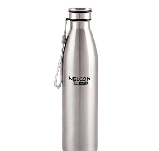 NIRLON Flip Bot Stainless Steel Rubber Finish Water Bottle with