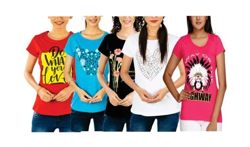 Checkout this latest Tshirts
Product Name: *Classic Modern Women Tshirts *
Fabric: Cotton
Sleeve Length: Short Sleeves
Pattern: Printed
Multipack: 5
Sizes:
M, L, XL
Country of Origin: India
Easy Returns Available In Case Of Any Issue


Catalog Rating: ★3 (5)

Catalog Name: Classic Modern Women Tshirts 
CatalogID_11575601
C79-SC1021
Code: 165-46949755-599
