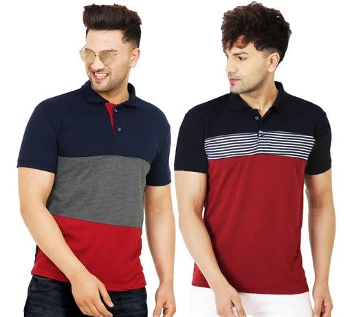 Checkout this latest Tshirts
Product Name: *Trendy Trond Regular Fit Cotton-Blend Half Sleeve Men's Combo T-shirt*
Fabric: Cotton Blend
Sleeve Length: Short Sleeves
Pattern: Colorblocked
Net Quantity (N): 2
Sizes:
S (Chest Size: 38 in, Length Size: 27 in) 
M (Chest Size: 40 in, Length Size: 28 in) 
L (Chest Size: 42 in, Length Size: 29 in) 
XL (Chest Size: 44 in, Length Size: 30 in) 
XXL (Chest Size: 46 in, Length Size: 31 in) 
XXXL
Leotude Half sleeve T-Shirt is cosy style will be perfect addition to your fashion apparel. Available in different patterns, color and sizes- PO2_P71-P62
Country of Origin: India
Easy Returns Available In Case Of Any Issue


SKU: PO2_P71-P62
Supplier Name: Trond

Code: 535-46971105-9901

Catalog Name: Pack of 2 Urbane Ravishing Men Tshirts
CatalogID_11582854
M06-C14-SC1205
.