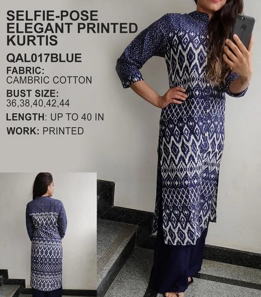 Selfie elegant 2025 printed kurtis