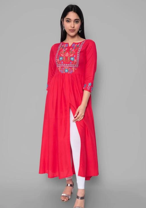 Checkout this latest Kurtis
Product Name: *womens Rayon embroidery kurta*
Fabric: Cotton Blend
Sleeve Length: Three-Quarter Sleeves
Pattern: Printed
Combo of: Single
Sizes:
S (Bust Size: 36 in, Size Length: 48 in) 
M (Bust Size: 38 in, Size Length: 48 in) 
L (Bust Size: 40 in, Size Length: 48 in) 
XL (Bust Size: 42 in, Size Length: 48 in) 
XXL (Bust Size: 44 in, Size Length: 48 in) 
womens Rayon embroidery kurta
Country of Origin: India
Easy Returns Available In Case Of Any Issue


SKU: 036CORALRED
Supplier Name: Varun Handicraft

Code: 714-47681482-9951

Catalog Name: Abhisarika Pretty Kurtis
CatalogID_11798090
M03-C03-SC1001