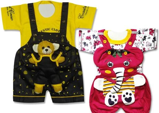 Checkout this latest Dungarees
Product Name: *Staylish Combo Set of Dungaree for Baby Girls Pack of 2*
Fabric: Cotton
Pattern: Printed
Sizes: 
12-18 Months
Country of Origin: India
Easy Returns Available In Case Of Any Issue


SKU: Teddy_YL+ELP_PK
Supplier Name: ShineMart

Code: 833-47746816-9921

Catalog Name: Princess Fancy Girls Dungarees
CatalogID_11817646
M10-C33-SC1152