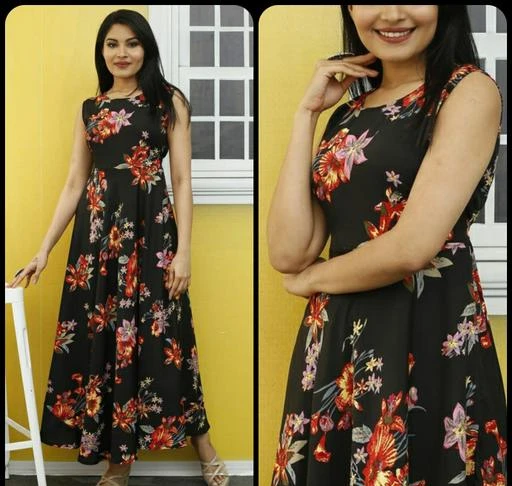 Checkout this latest Dresses
Product Name: *Fancy Fashionista Women Dresses*
Fabric: Crepe
Sleeve Length: Sleeveless
Pattern: Printed
Net Quantity (N): 1
Sizes:
S (Bust Size: 36 in, Length Size: 52 in) 
M (Bust Size: 38 in, Length Size: 52 in) 
L (Bust Size: 40 in, Length Size: 52 in) 
XL (Bust Size: 42 in, Length Size: 52 in) 
XXL (Bust Size: 44 in, Length Size: 52 in) 
Country of Origin: India
Easy Returns Available In Case Of Any Issue


SKU: NF 1336 BLCK RED FLWR
Supplier Name: NEHA@FASHION

Code: 903-47814584-9921

Catalog Name: Comfy Fabulous Women Dresses
CatalogID_11838952
M04-C07-SC1025