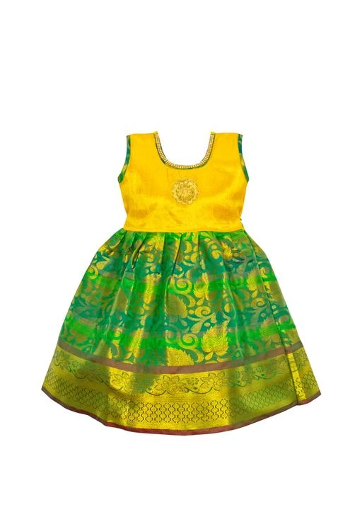 Pattu sales pavadai frock