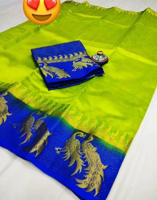 Checkout this latest Sarees
Product Name: *Jivika Drishya Sarees*
Saree Fabric: Kanjeevaram Silk
Blouse: Running Blouse
Blouse Fabric: Kanjeevaram Silk
Pattern: Zari Woven
Blouse Pattern: Zari Woven
Net Quantity (N): Single
Jivika Attractive Sarees Saree Fabric: Kanjeevaram Silk Blouse: Running Blouse Blouse Fabric: Kanjeevaram Silk Pattern: Woven Design Blouse Pattern: Woven Design
Sizes: 
Free Size (Saree Length Size: 5.5 m, Blouse Length Size: 0.8 m) 
Country of Origin: India
Easy Returns Available In Case Of Any Issue


SKU: LF 191A-GREEN-BLUE
Supplier Name: Lilan Fashion

Code: 845-47823948-9942

Catalog Name: Jivika Fabulous Sarees
CatalogID_11841660
M03-C02-SC1004