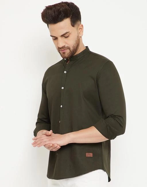 Checkout this latest Shirts
Product Name: *Urbane Sensational Men Shirts*
Fabric: Cotton
Sleeve Length: Long Sleeves
Pattern: Solid
Net Quantity (N): 1
Sizes:
M (Chest Size: 40 in, Length Size: 28.5 in) 
L (Chest Size: 42 in, Length Size: 29 in) 
XL (Chest Size: 44 in, Length Size: 29.5 in) 
solid green mandarin neck full sleeve casual shirt for men 100% cotton
Country of Origin: India
Easy Returns Available In Case Of Any Issue


SKU: elx17
Supplier Name: WILDMEN

Code: 694-47947998-9941

Catalog Name: Classic Sensational Men Shirts
CatalogID_11880002
M06-C14-SC1206