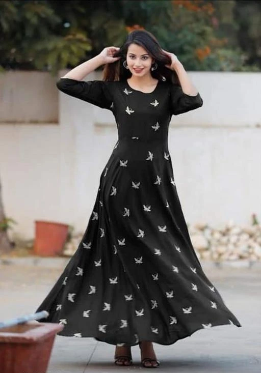 Checkout this latest Kurtis
Product Name: *Women's Embroidered Rayon Long Anarkali Kurti*
Fabric: Rayon
Sleeve Length: Three-Quarter Sleeves
Pattern: Embroidered
Combo of: Single
Sizes:
M (Bust Size: 38 in, Size Length: 54 in) 
L (Bust Size: 40 in, Size Length: 54 in) 
XL (Bust Size: 42 in, Size Length: 54 in) 
Easy Returns Available In Case Of Any Issue


SKU: GG2
Supplier Name: GG Geega

Code: 964-4815541-6021

Catalog Name: Women Rayon Flared Embroidered Mustard Kurti
CatalogID_702133
M03-C03-SC1001